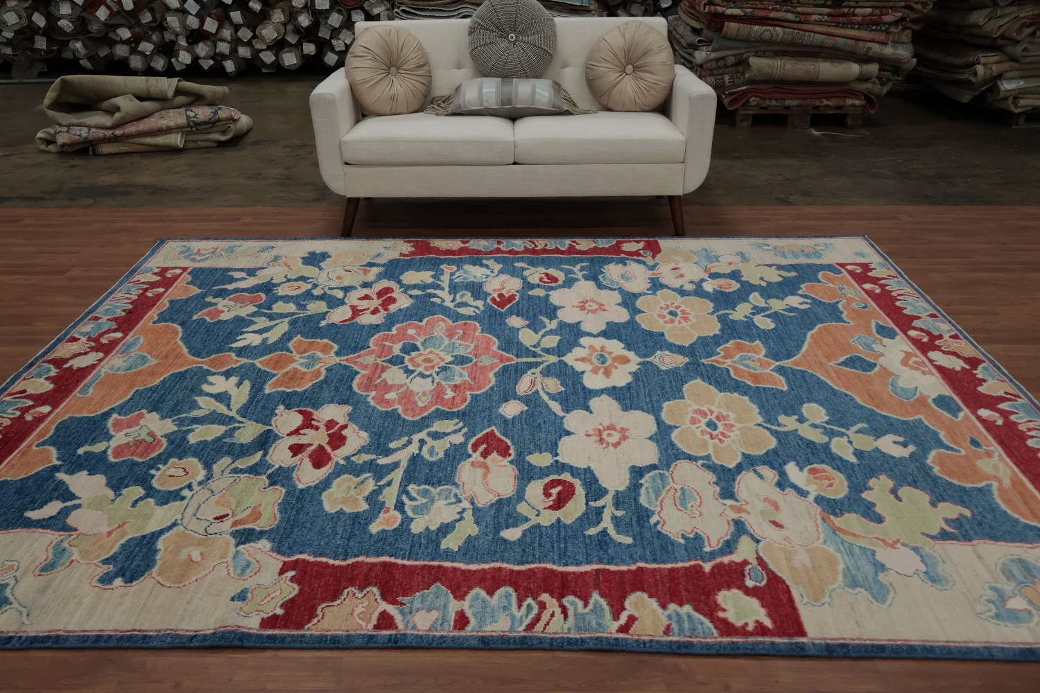 Vegetable Dye Oushak Oriental Area Rug 8x10