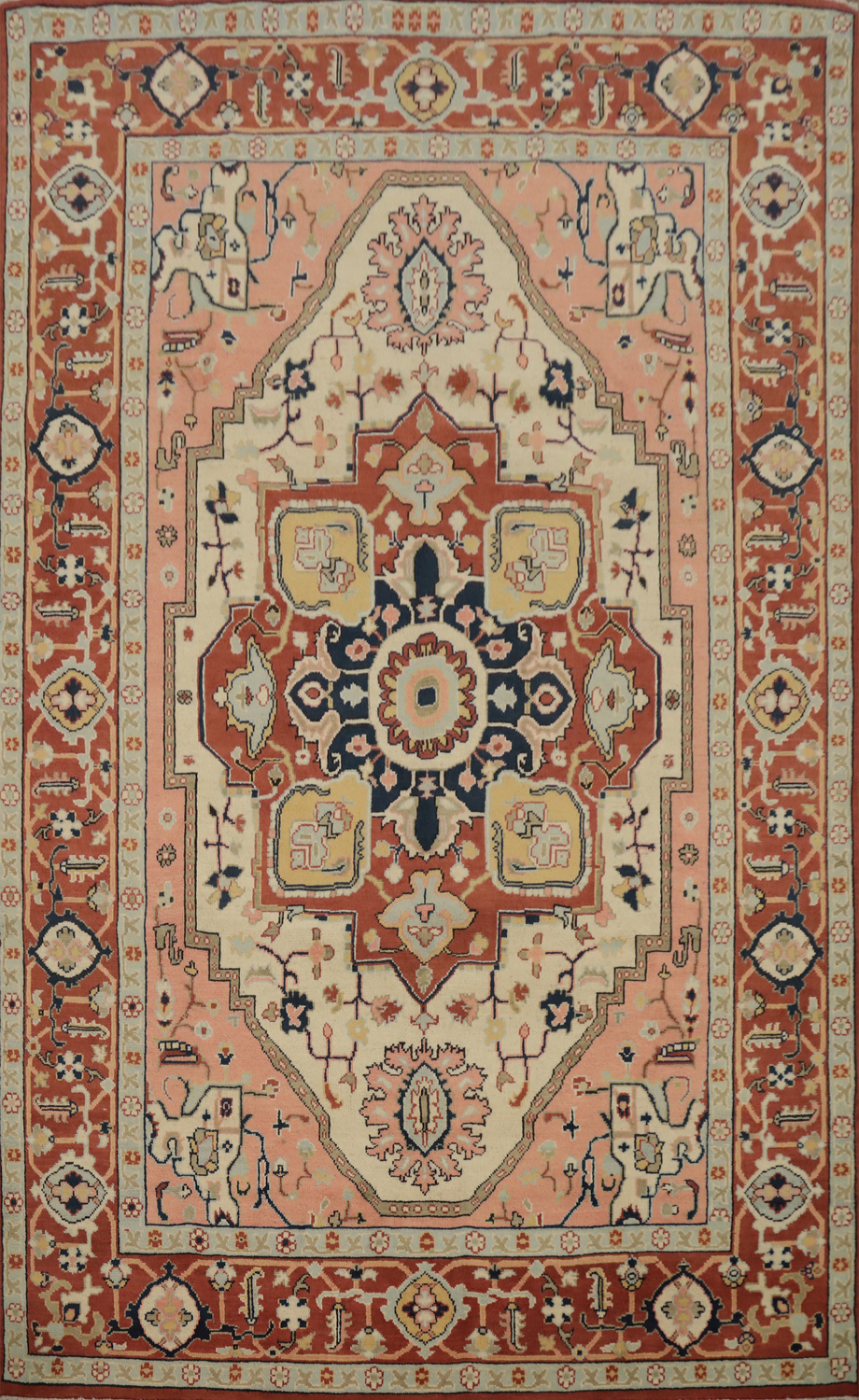 Vegetable Dye Heriz Serapi Oriental Area Rug 6x9