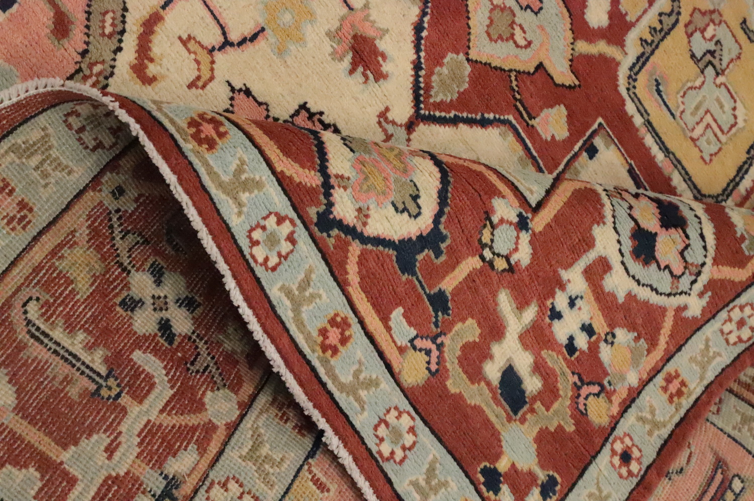 Vegetable Dye Heriz Serapi Oriental Area Rug 6x9