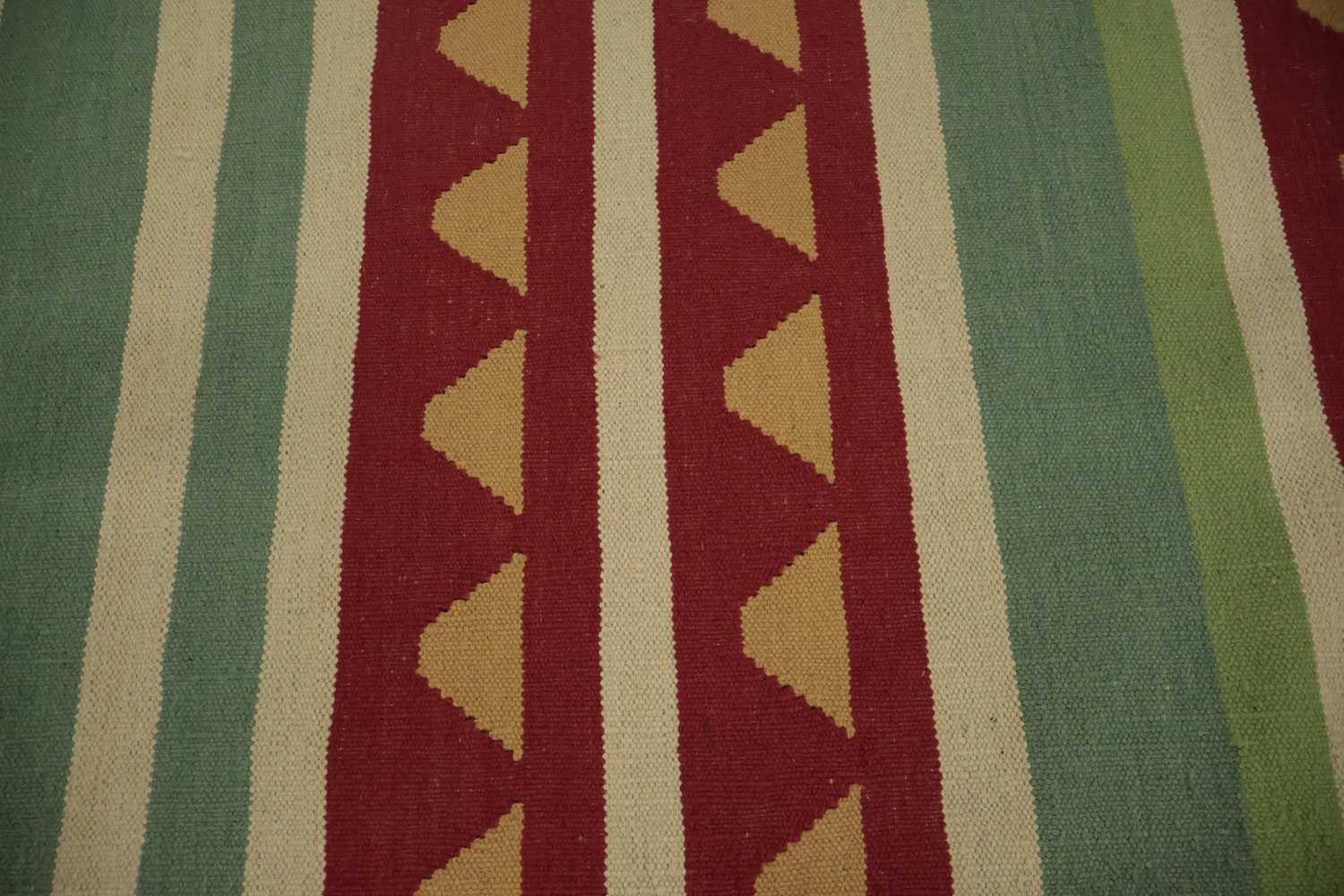 Eclectic Design Kilim Area Rug 10x13 with Intricate Geometric Patterns