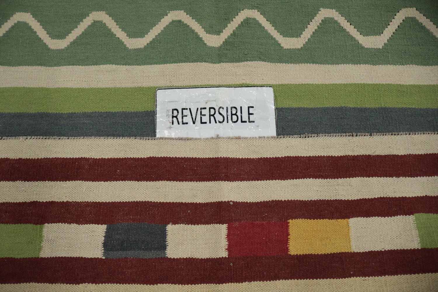 Eclectic Design Kilim Area Rug 10x13 with Intricate Geometric Patterns