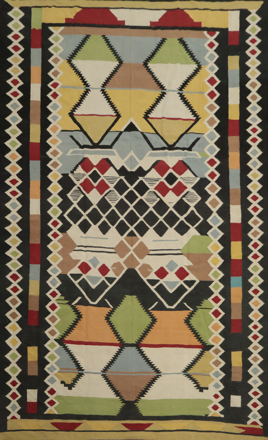 Maria Killam Rug Artistic Kilim Area Rug 10x14 A Splash of Color for Any Room