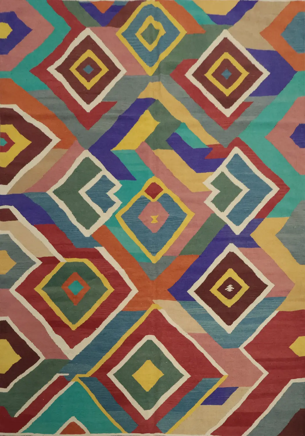 Vibrant Kilim Area Rug 8x10 for Contemporary Spaces