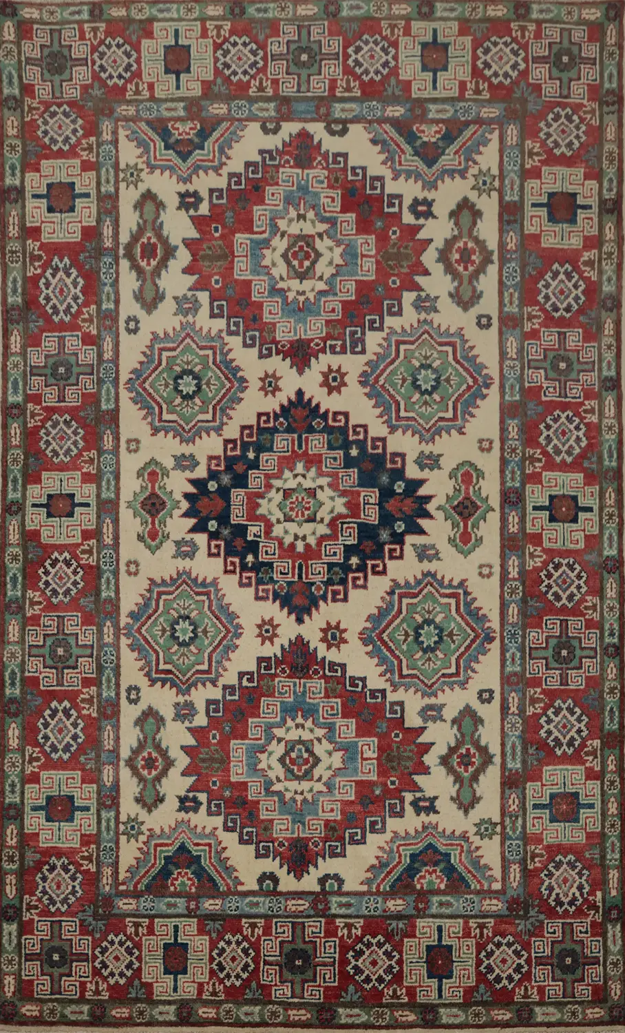 Sophisticated Kazak Oriental Rug 4x6 for Timeless Elegance