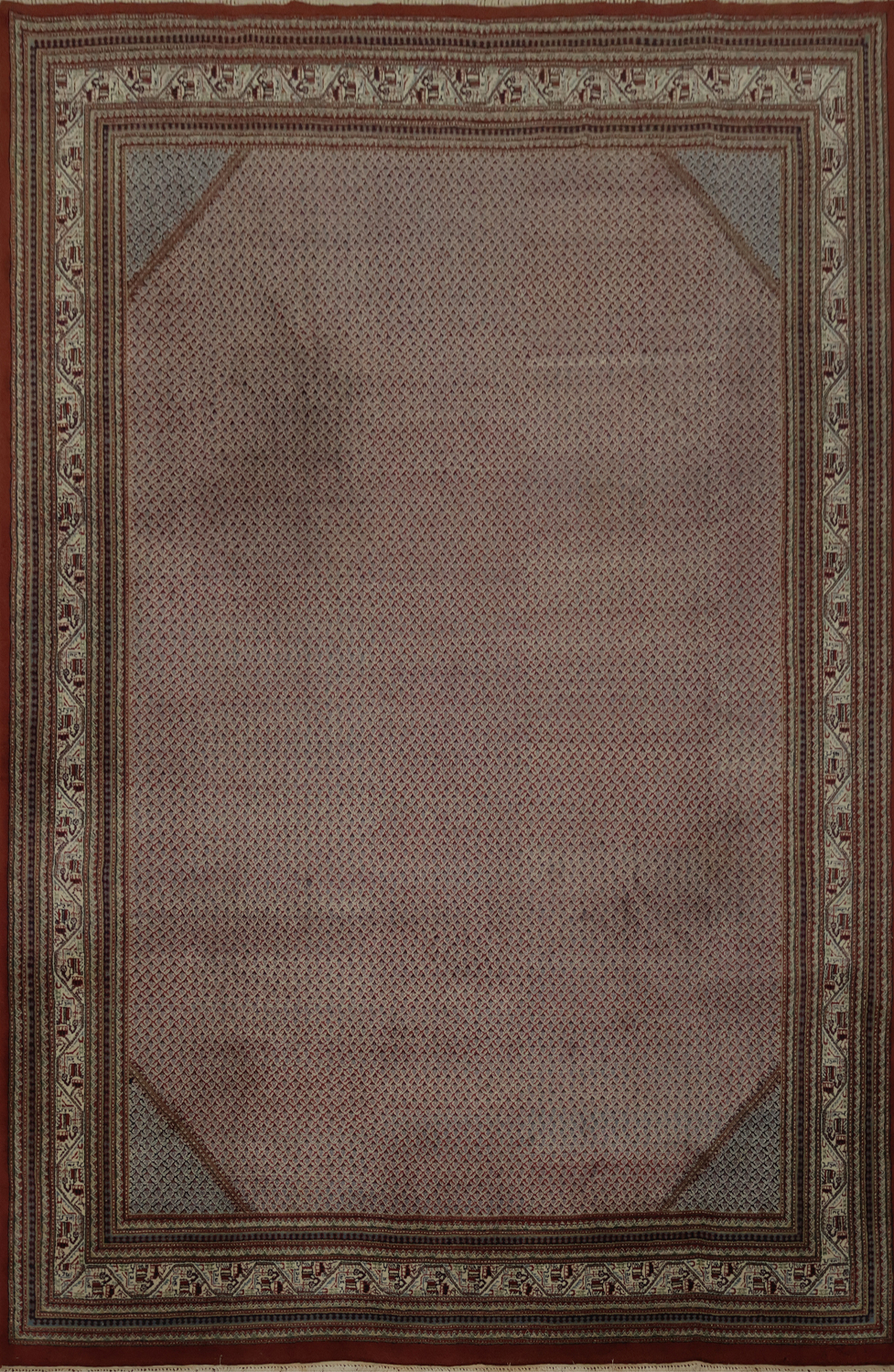Classic Geometric Pattern Botemir Area Rug 9x12 for Luxurious Interiors