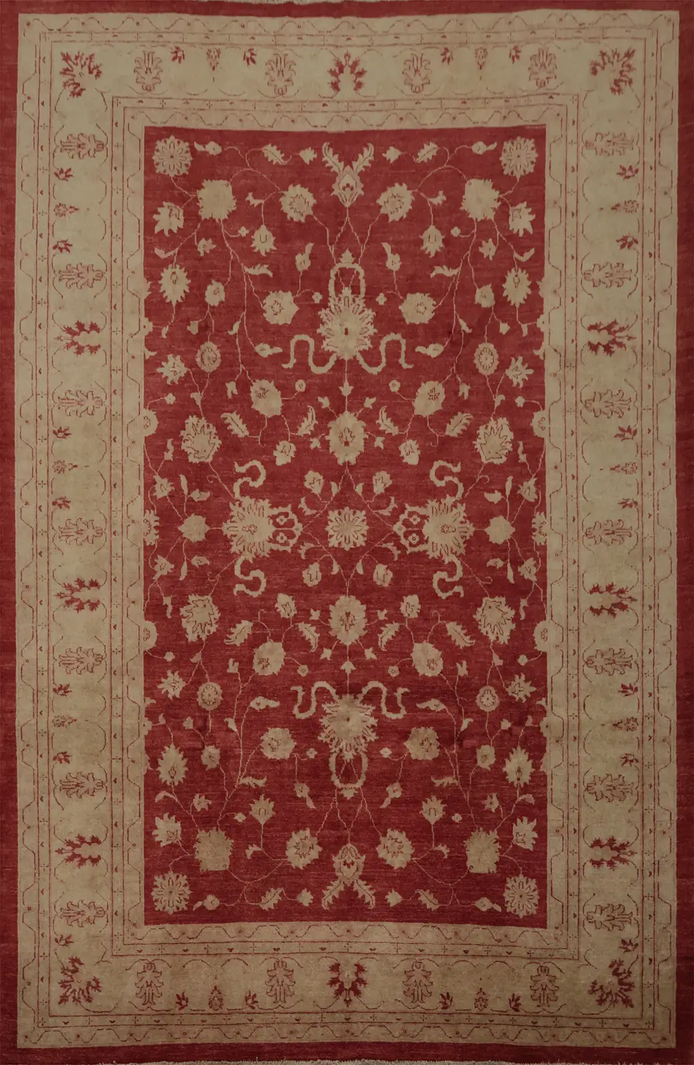 Luxury Peshawar Oriental Area Rug 8x11 with Floral Motifs