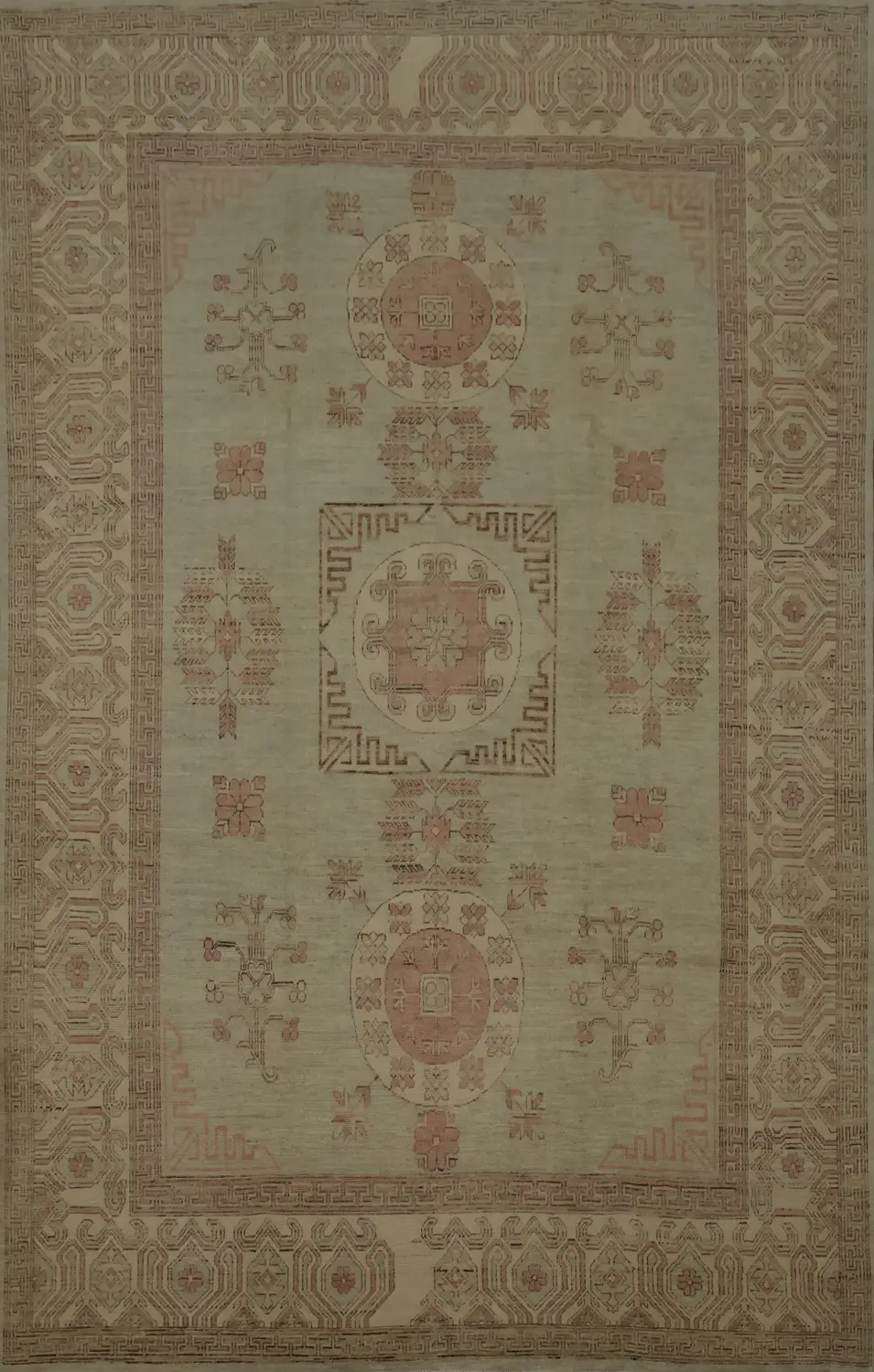 Timeless Classic Khotan Large Area Rug 9x12 Subtle Earth Tones