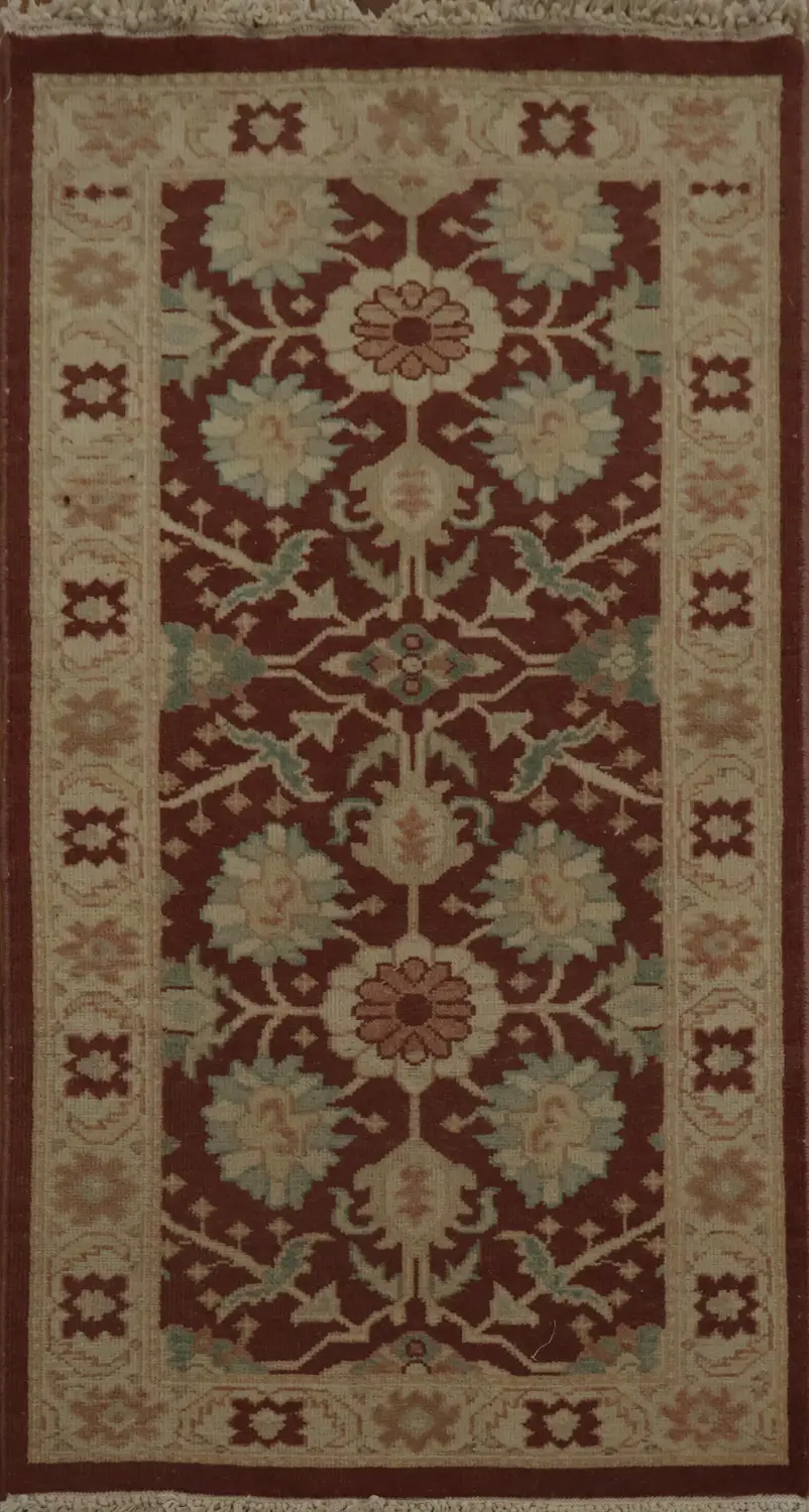 Classic Oriental Rug with Intricate Border and Grand Bloom Design 2x4