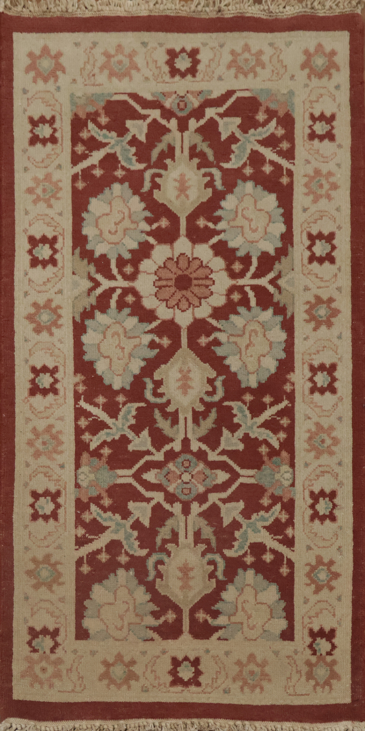 Antique Style Artisan Rug with Traditional Floral Artwork 2x4