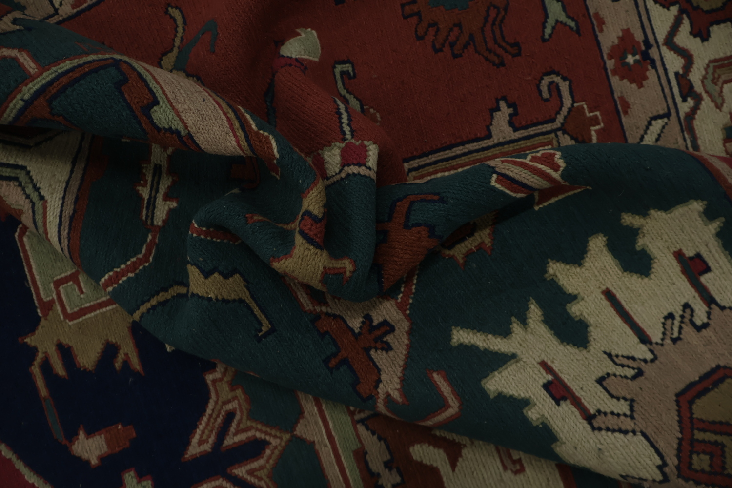 Elegant Geometric Sumak Chinese Area Rug 8x10