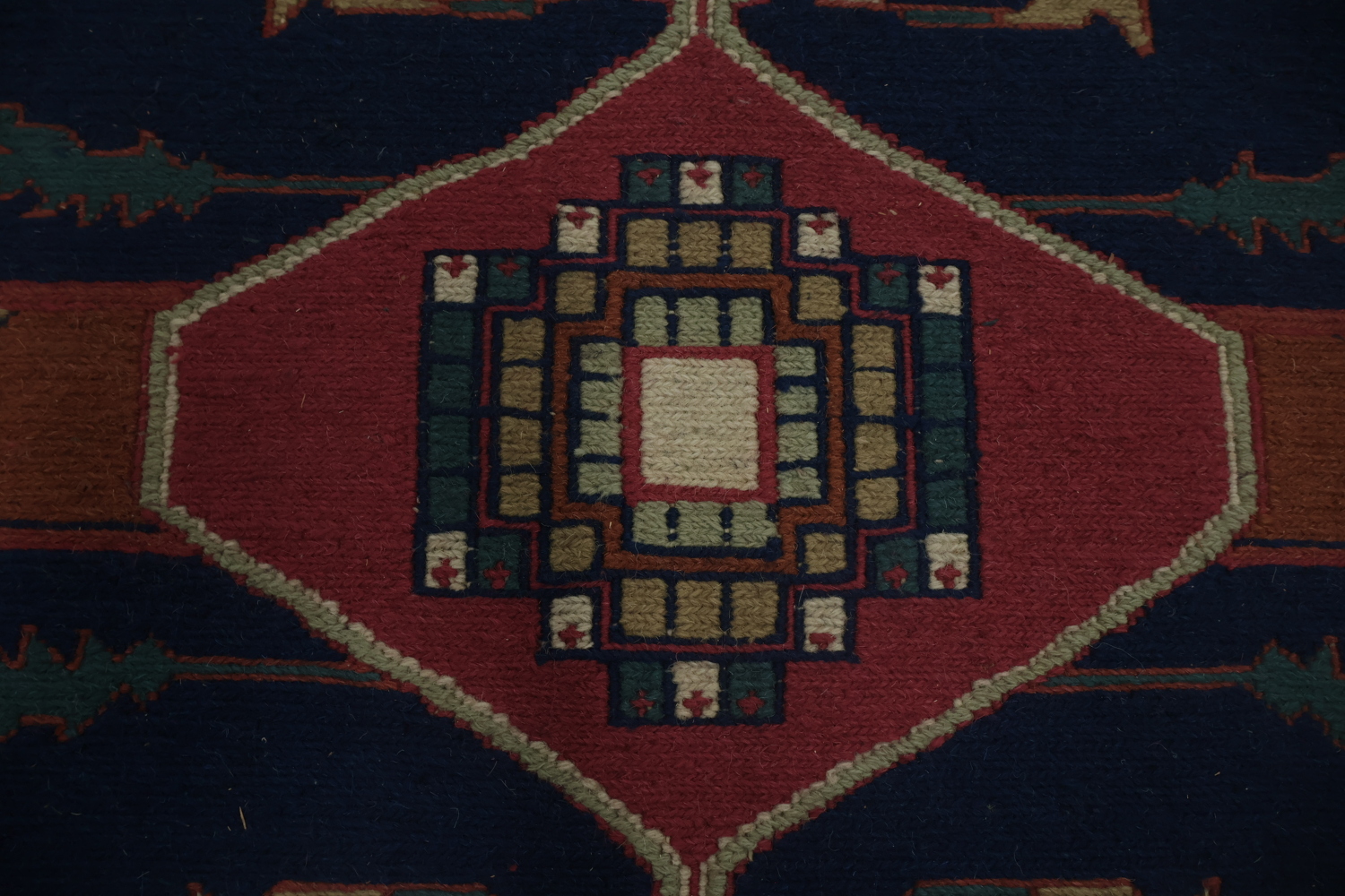 Elegant Geometric Sumak Chinese Area Rug 8x10