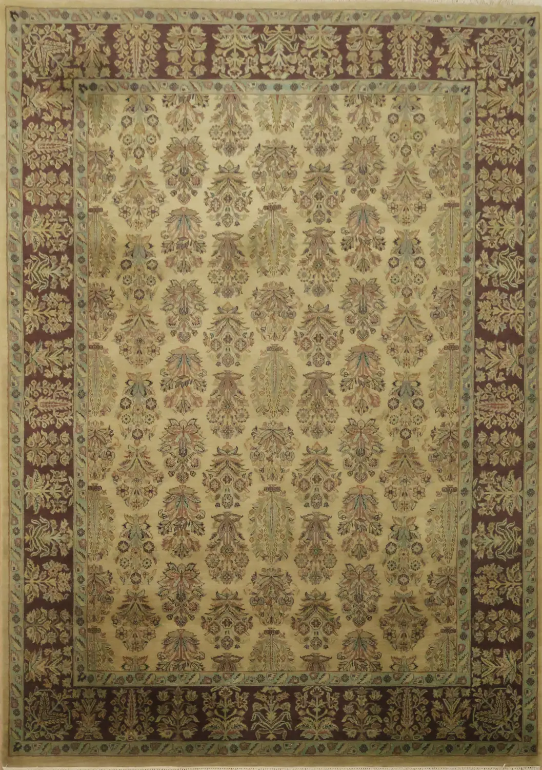 Decorative Oriental Floral Wool Agra Area Rug 8x11