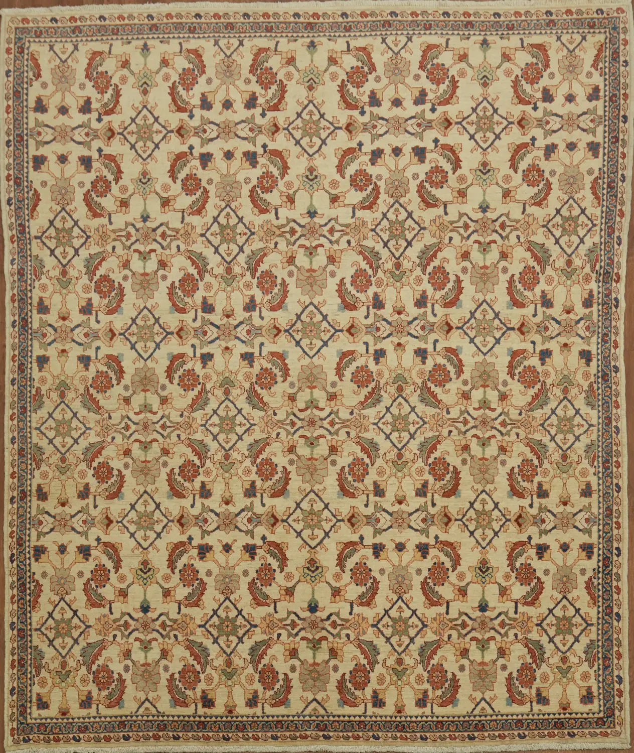 New Vegetables Dye All-Over Geometric Persian Wool Malayer Area Rug 8x10