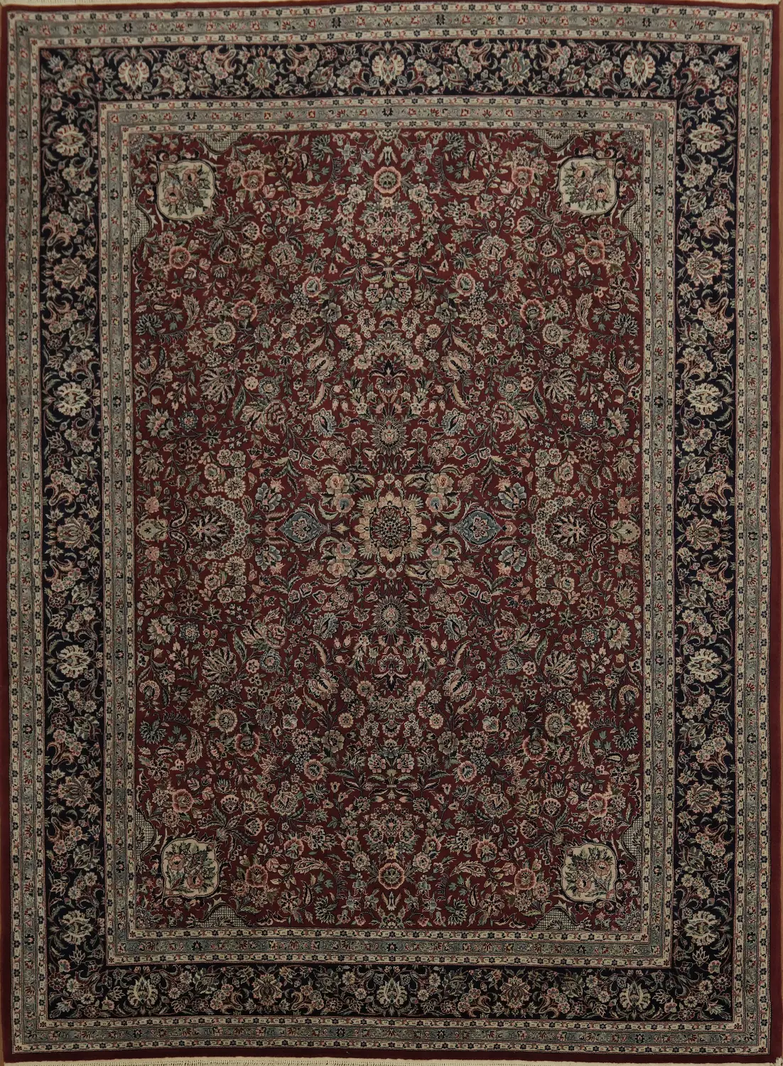 Traditional Chinese Wool Aubusson Wool Area Rug 9x12