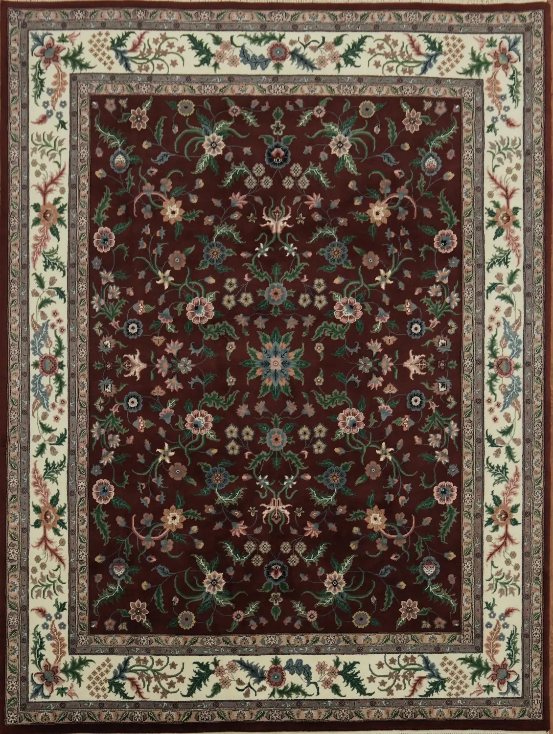 Elegant Floral Pattern Traditional Kashan Oriental Area Rug 7x10