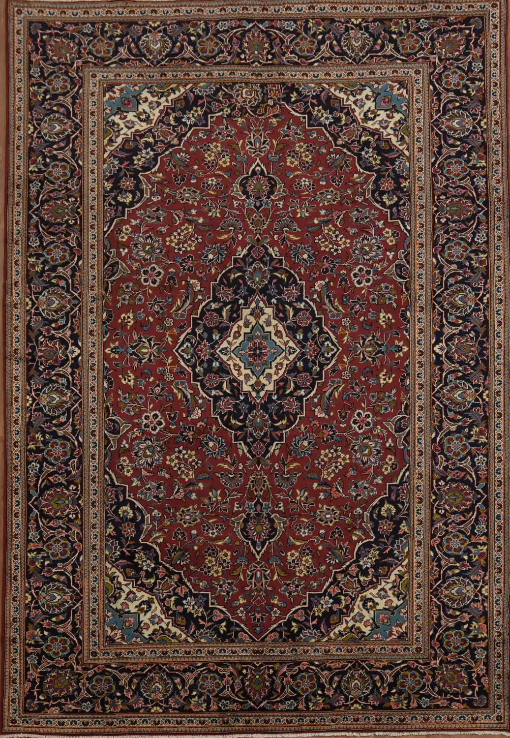 Elegant Floral Kashan Persian Area Rug 8x12