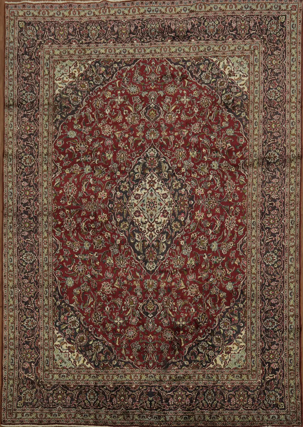 Timeless Elegance: Mashad Persian Area Rug 9x13