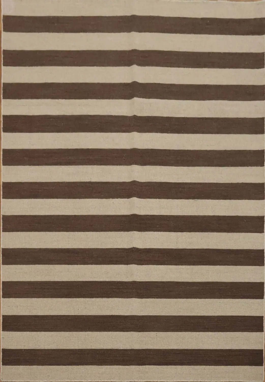 Sophisticated Brown and Beige Stripe Rug for Any Space 6x8