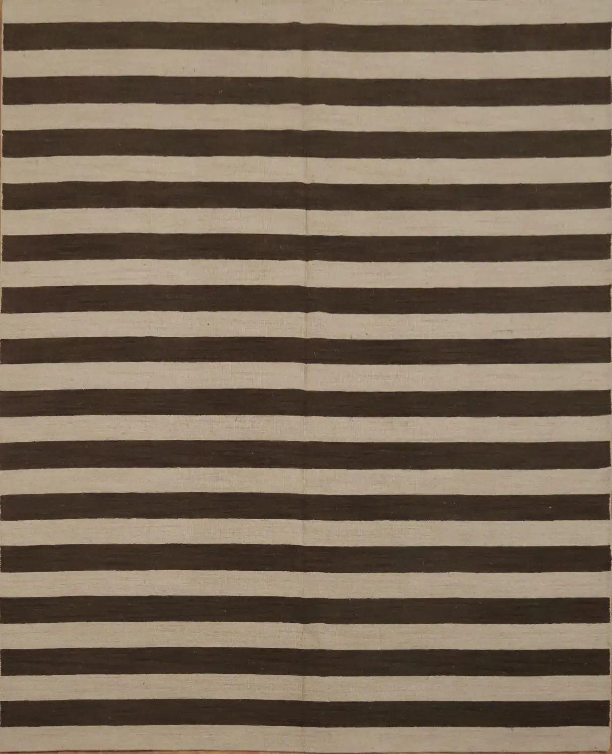 Brown and Beige Stripes Gabbeh Area Rug 8x10 for a Modern Look
