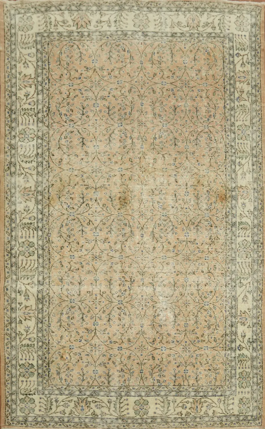 Antique-look Vintage Anatolian Turkish Area Rug 5x9