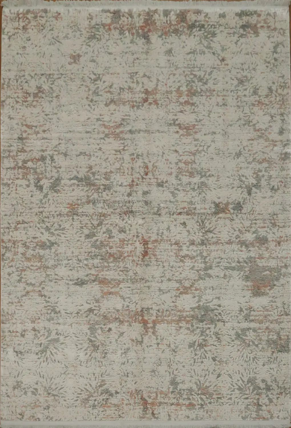 Chic Contemporary Rug with Subtle Grey and Beige Pattern 5x8