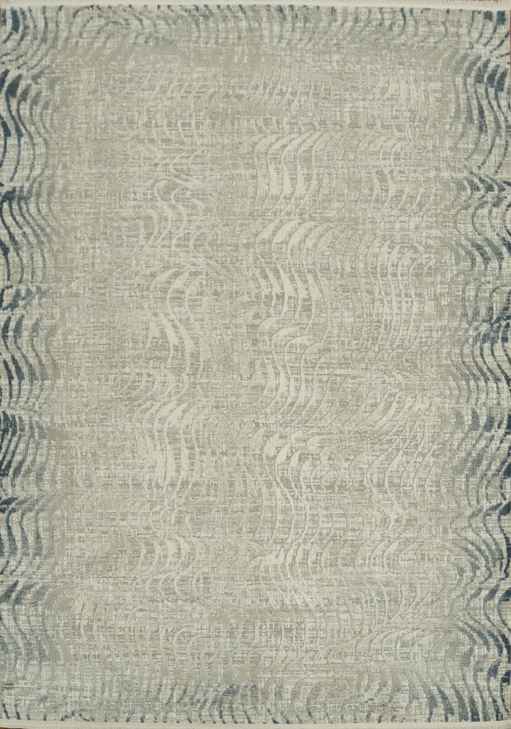 Modern Wavy Pattern Grey Rug for Stylish Energy in Living Spaces 5x8