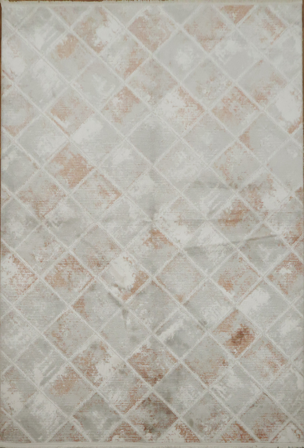 Silver Diamond Pattern Rug Elegant Diamond Pattern Rug for Modern Living Spaces 5x8