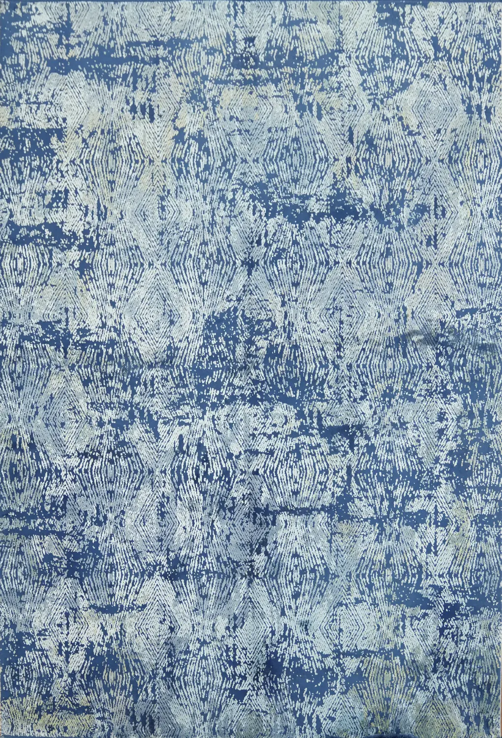 Elegant Blue Abstract Rug for Modern Living Spaces 5x8