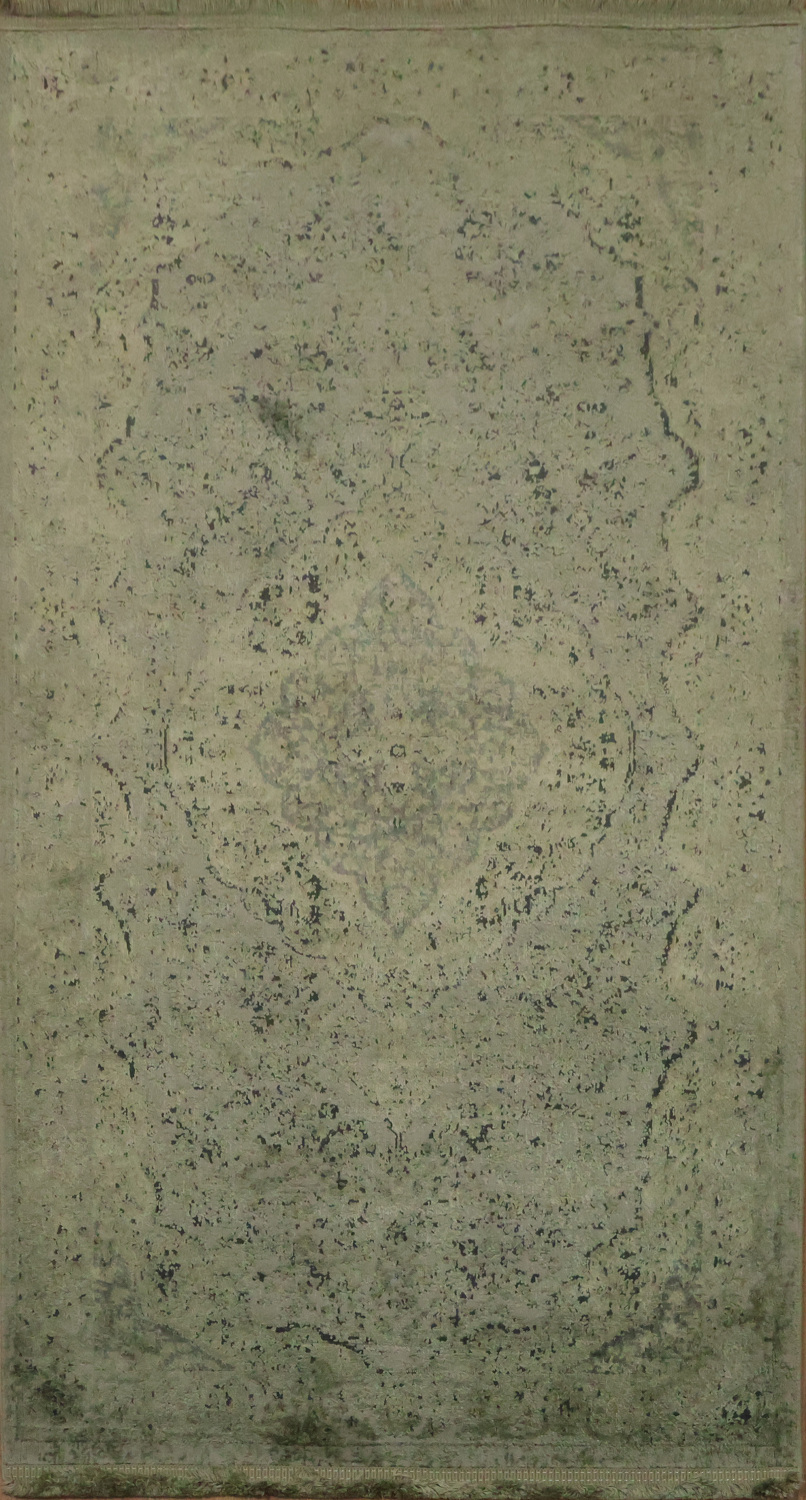 Subtle Tonal Pattern Rugs Classic Floral Design Rug with Subtle Teal Accents 3x5
