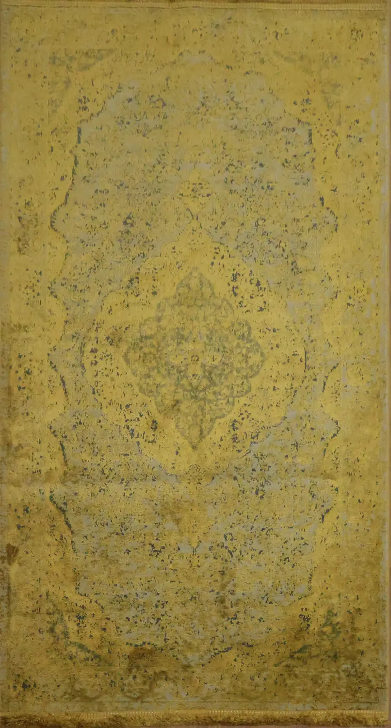 Luxury Golden Persian Rug for Timeless Home Decor 3x5