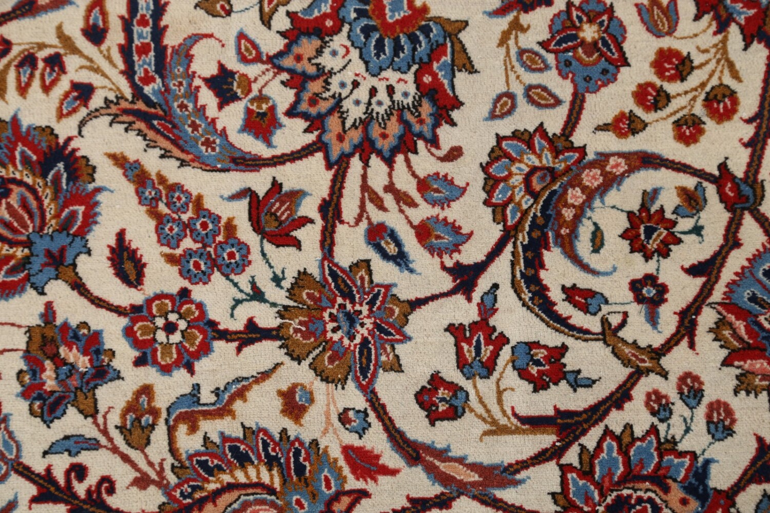 Antique Floral 10x16 Isfahan Persian Area Rug