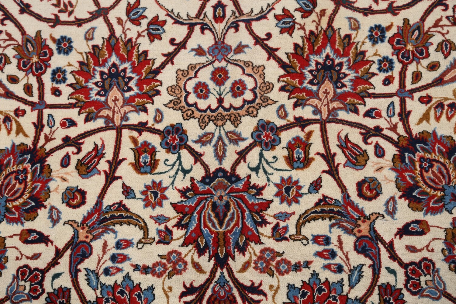 Antique Floral 10x16 Isfahan Persian Area Rug