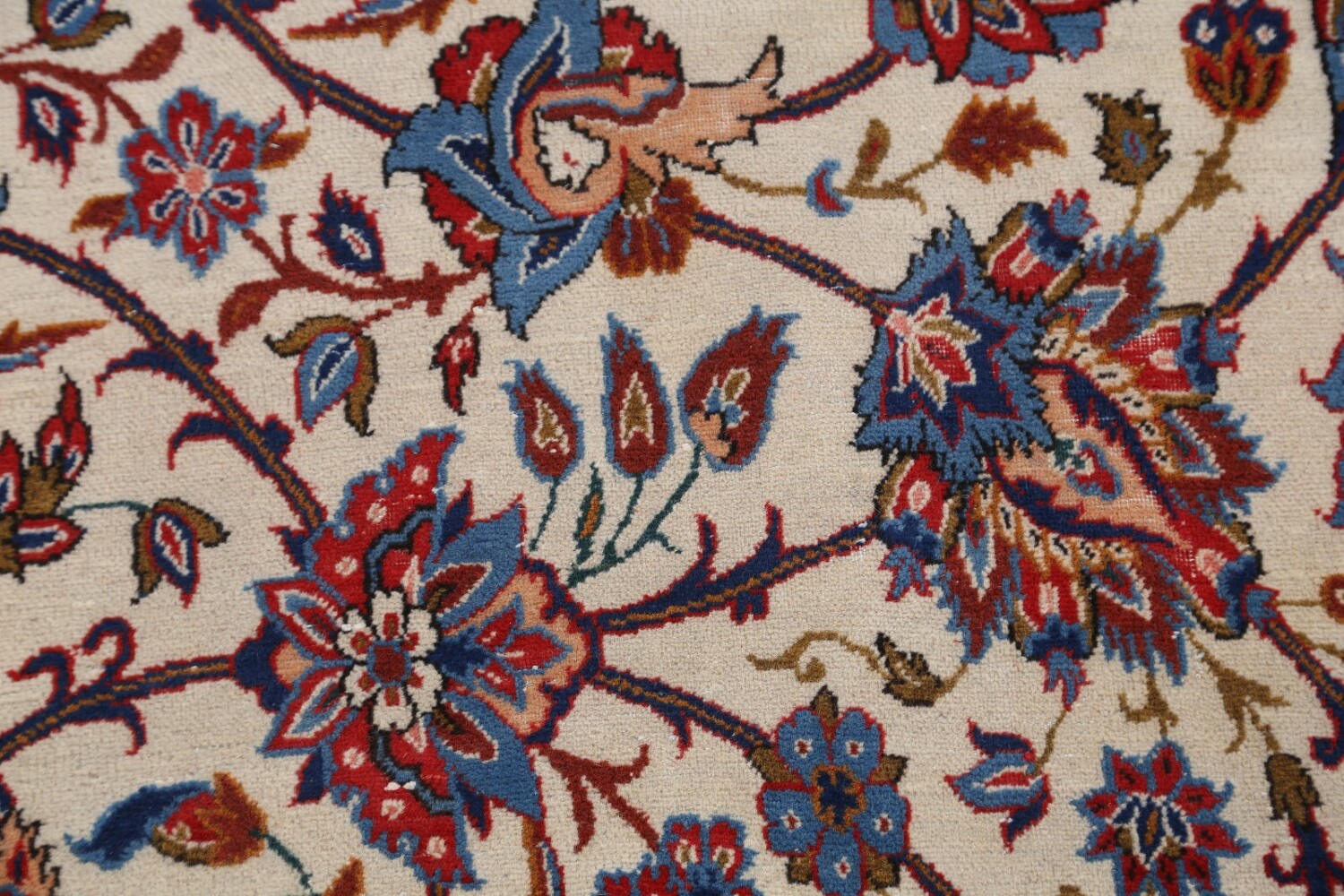 Antique Floral 10x16 Isfahan Persian Area Rug