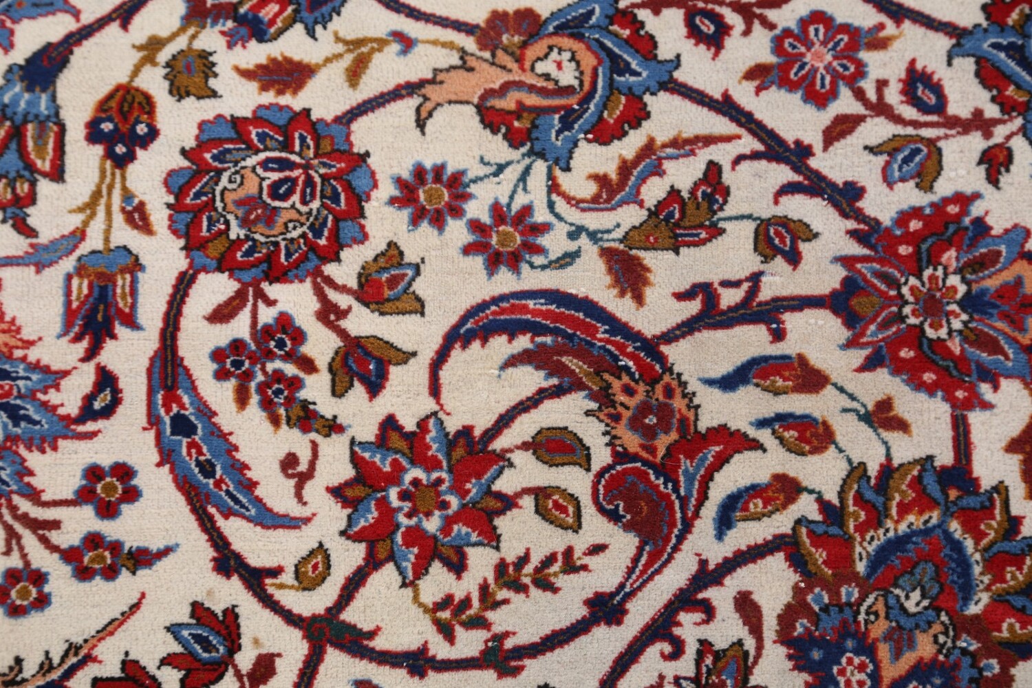 Antique Floral 10x16 Isfahan Persian Area Rug