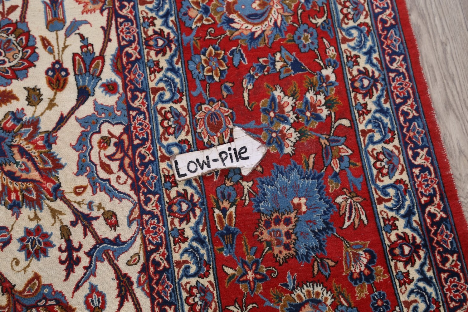 Antique Floral 10x16 Isfahan Persian Area Rug