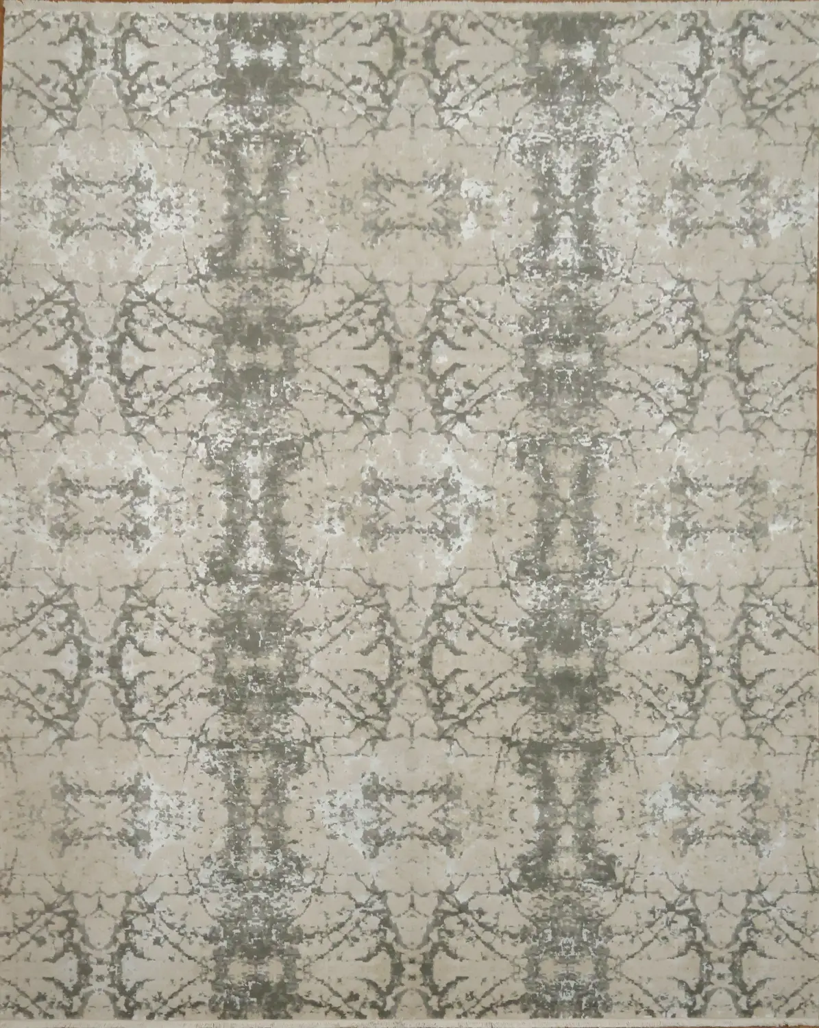 Abstract Neutral Area Rug with Grey and Beige Tone 8x10