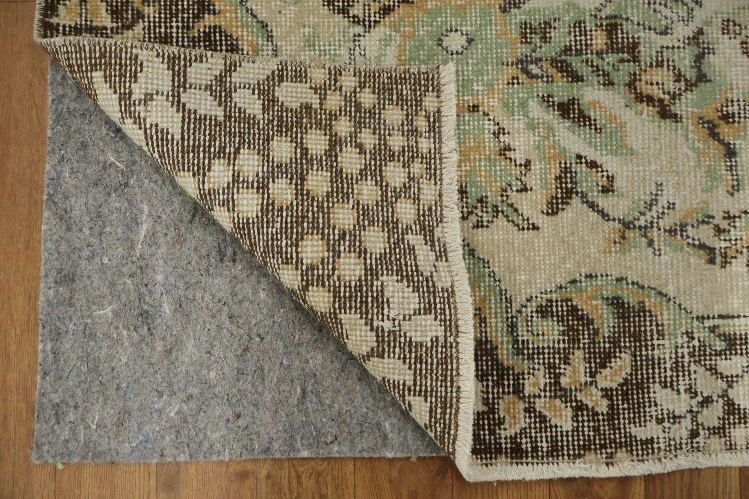 Vintage Distressed Anatolian Wool Area Rug 6x9