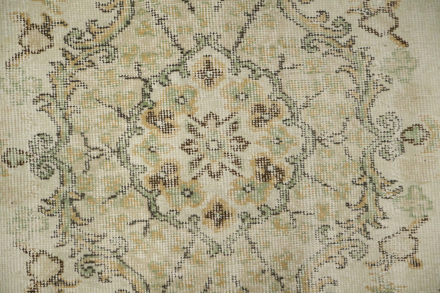 Vintage Distressed Anatolian Wool Area Rug 6x9