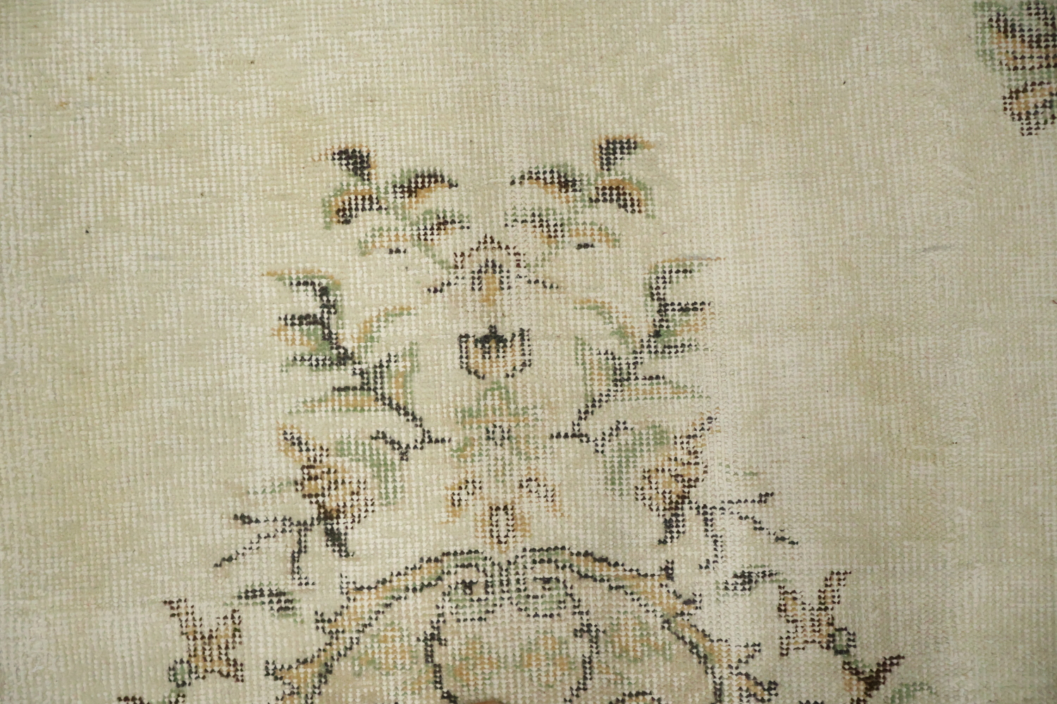 Vintage Distressed Anatolian Wool Area Rug 6x9