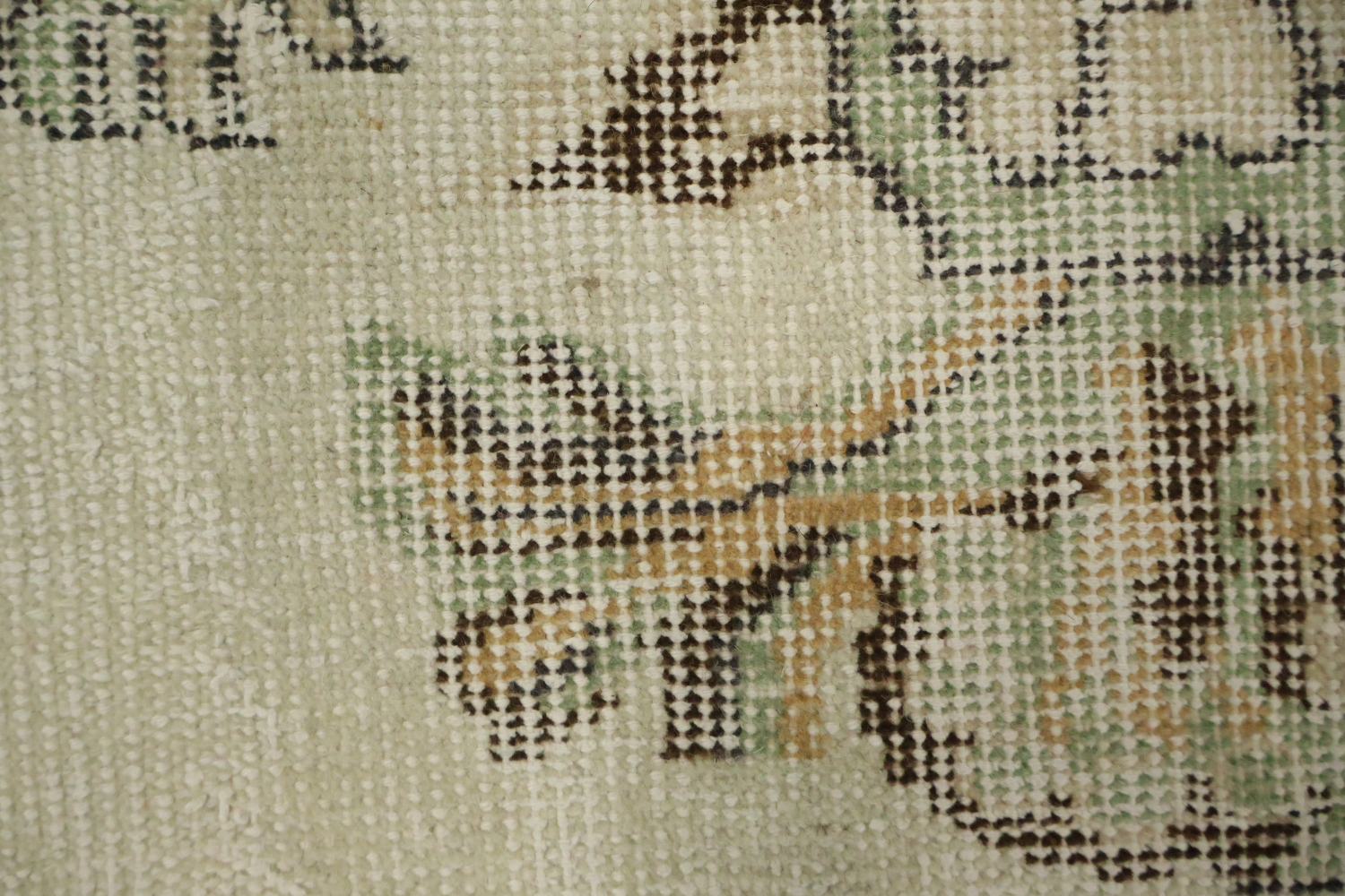 Vintage Distressed Anatolian Wool Area Rug 6x9