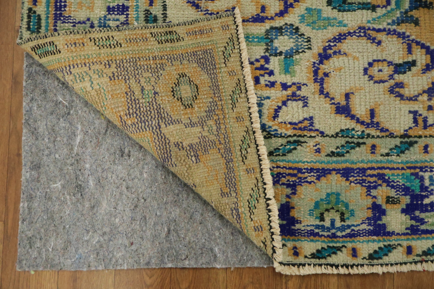 Vintage Distressed Anatolian Wool Area Rug 6x9