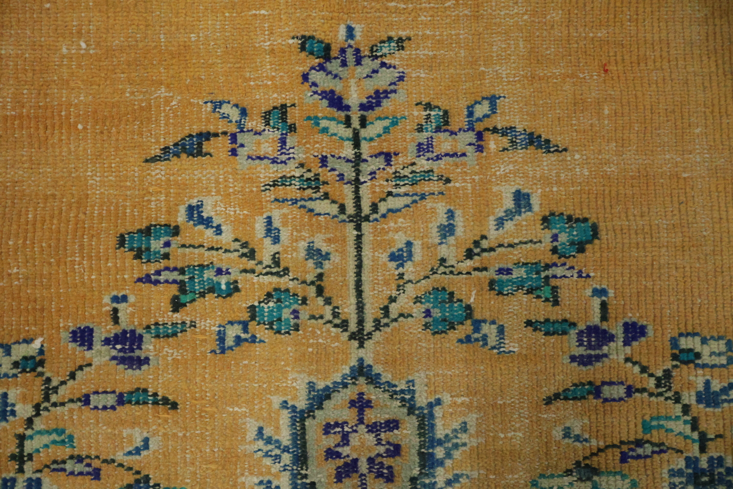 Vintage Distressed Anatolian Wool Area Rug 6x9