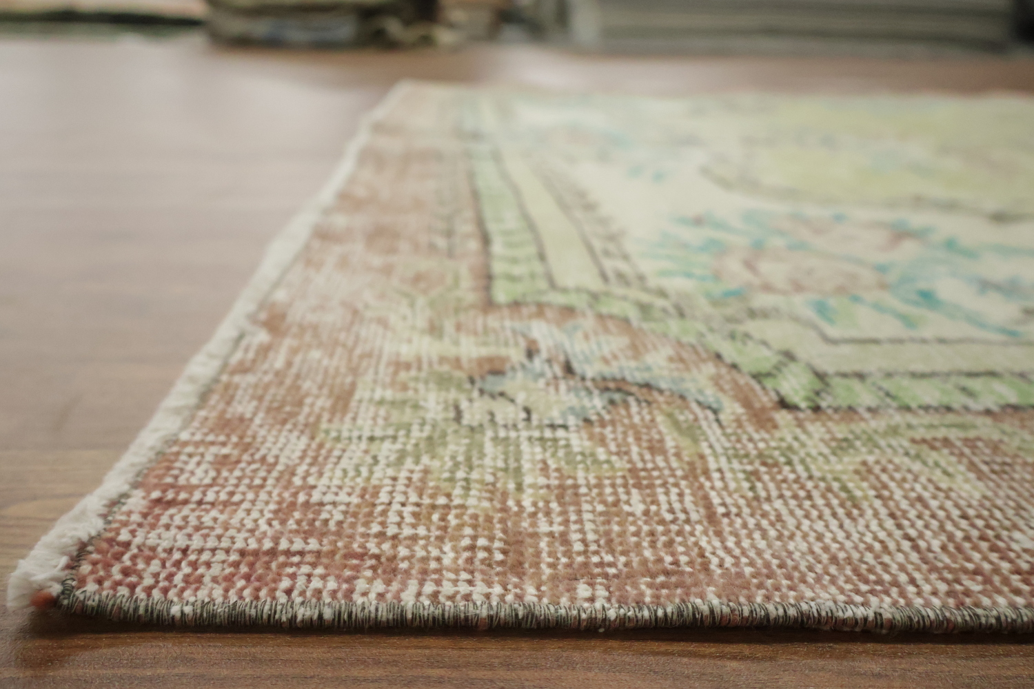 Aubusson Design Vintage Distressed Anatolian Area Rug 6x9