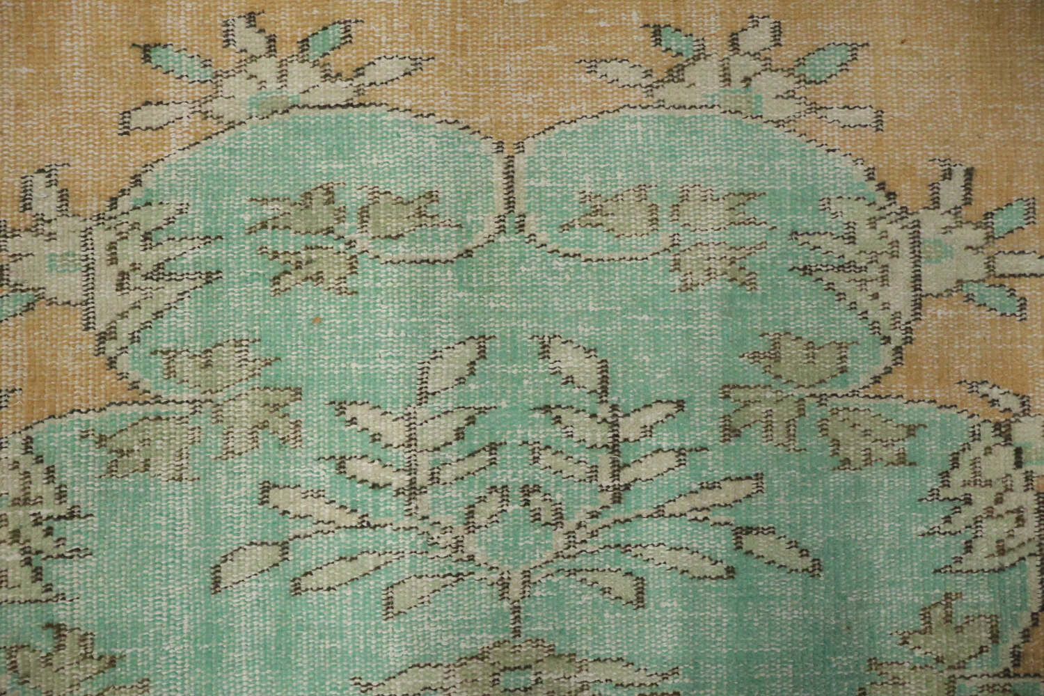 Luxury Wool Vintage Distressed Anatolian Area Rug 6x10