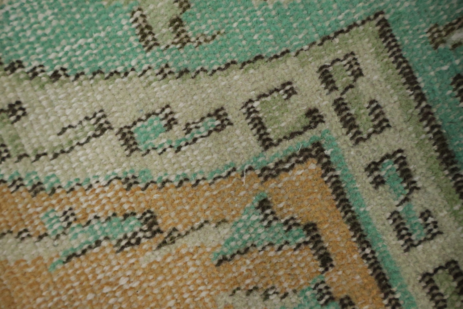 Luxury Wool Vintage Distressed Anatolian Area Rug 6x10