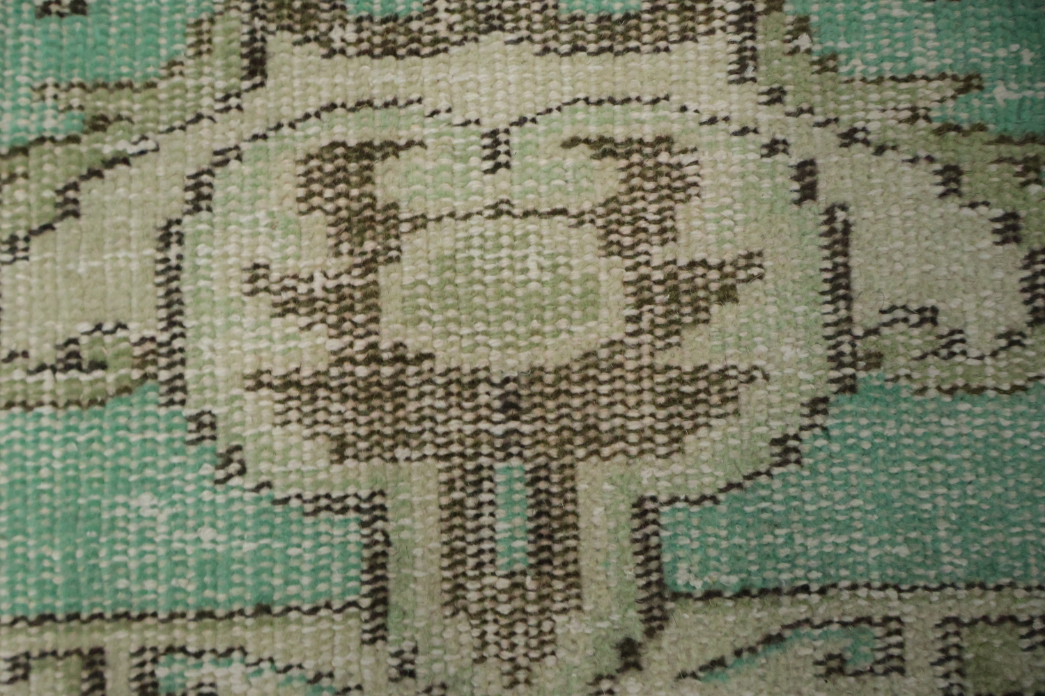 Luxury Wool Vintage Distressed Anatolian Area Rug 6x10