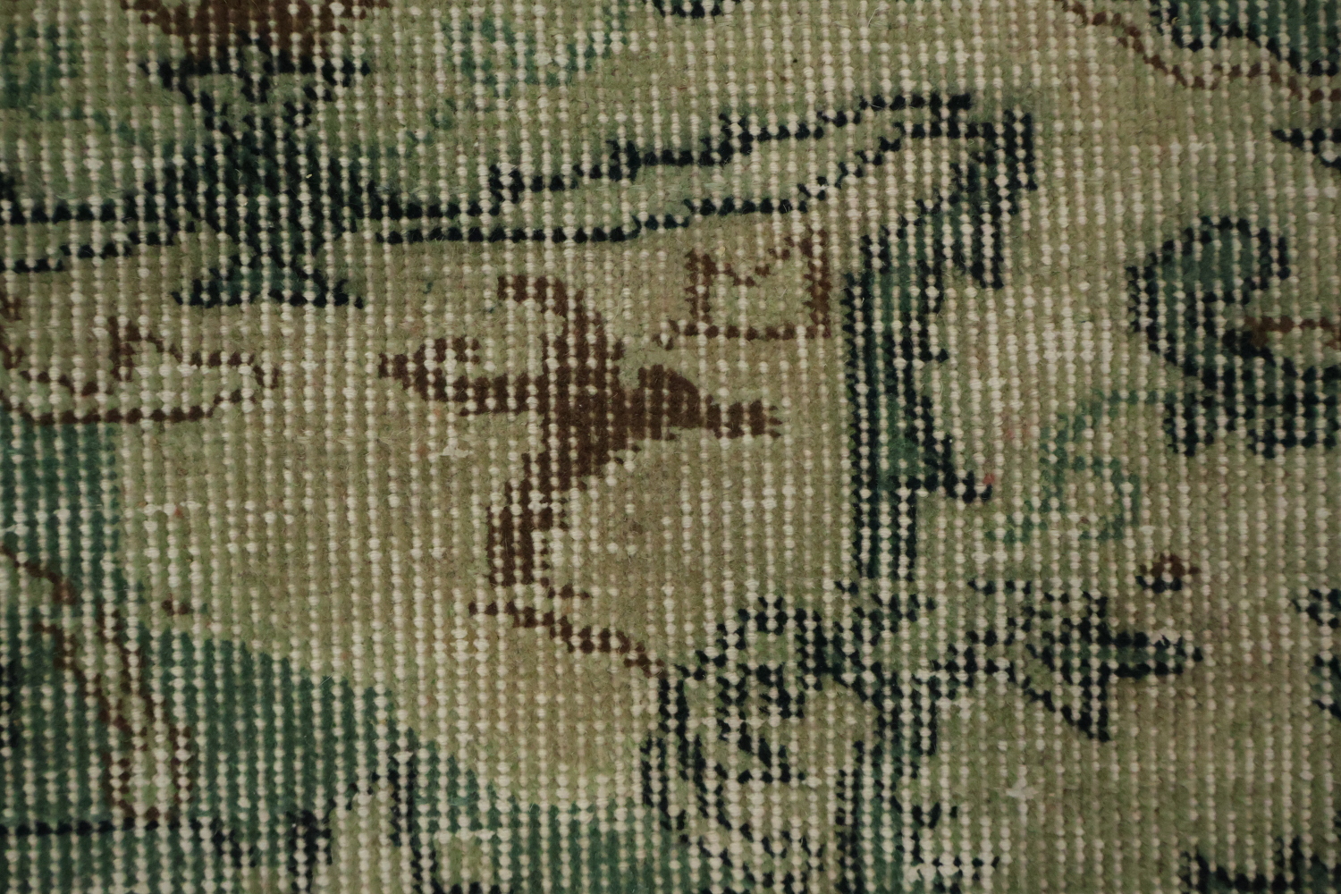 Green Vintage Distressed Anatolian Area Rug 6x9