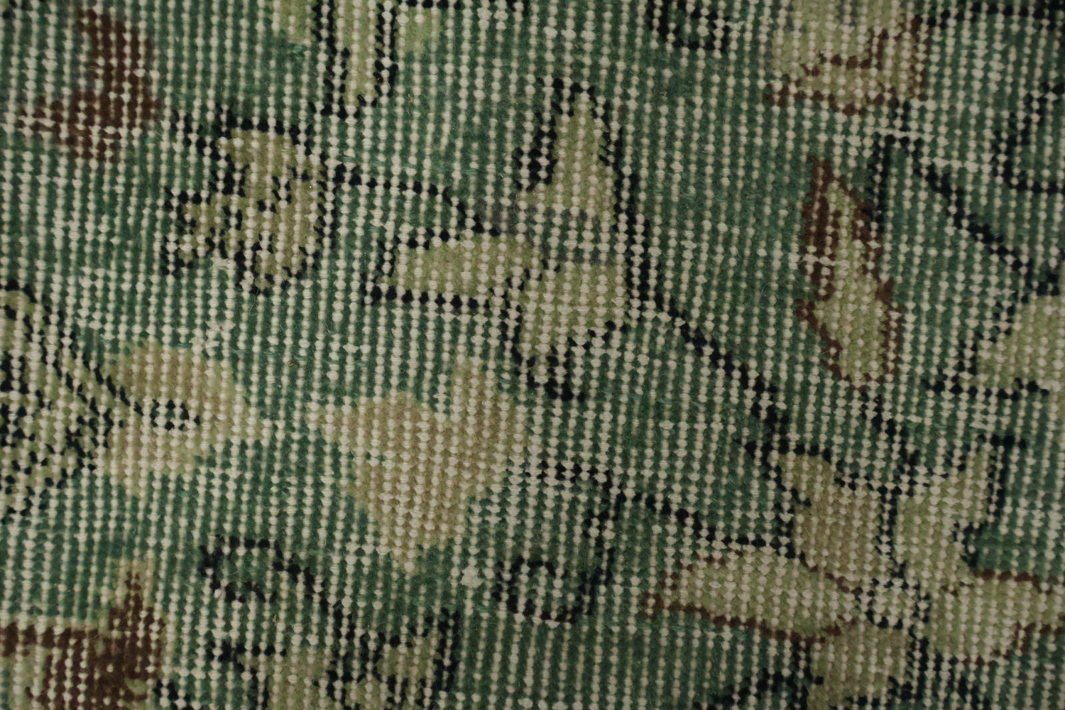 Green Vintage Distressed Anatolian Area Rug 6x9