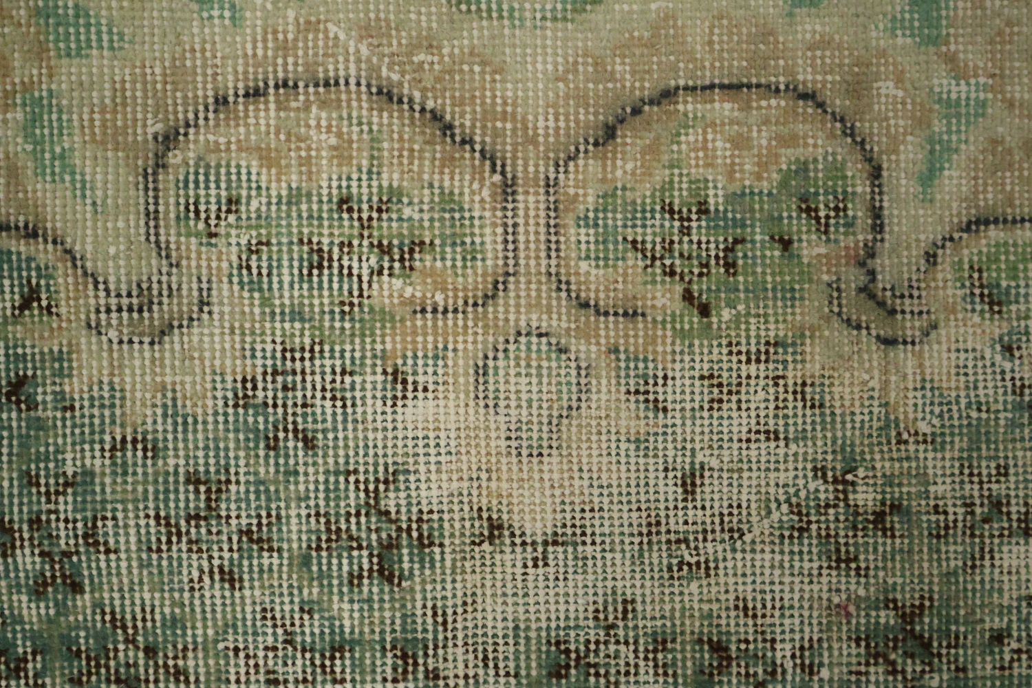 Luxury Vintage Distressed Anatolian Turkish Area Rug 4x7