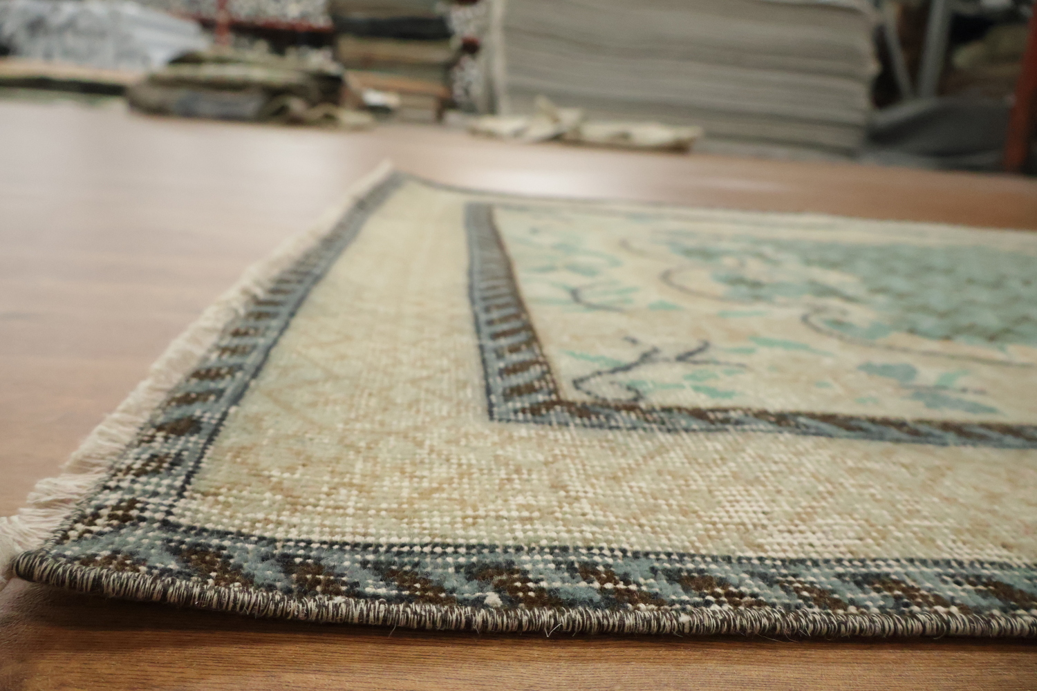 Luxury Vintage Distressed Anatolian Turkish Area Rug 4x7
